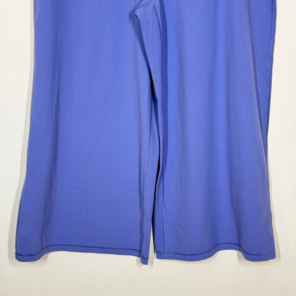 Athleta Elation Wide Leg Cropped Pants Plus Size 2X Blue 3/4 High Rise Workout - Picture 6 of 11